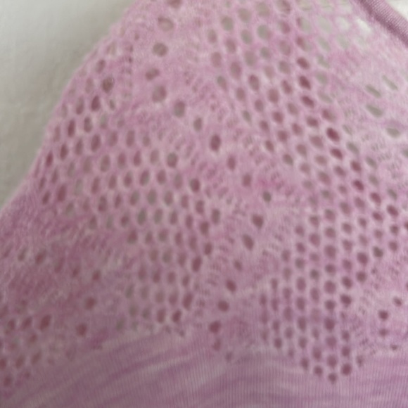 KNITTED & KNOTTED 100% Wool Blush Heathered Pink Scoop Neck Sweater, Size Small - Picture 7 of 7